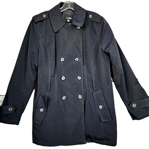 EAST 5TH SIZE LARGE BLACK BLAZER COAT TRENCH JACKET‎